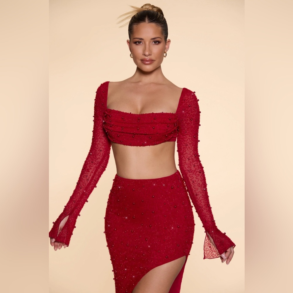 Embellished Red Oh Polly 2 Piece Set